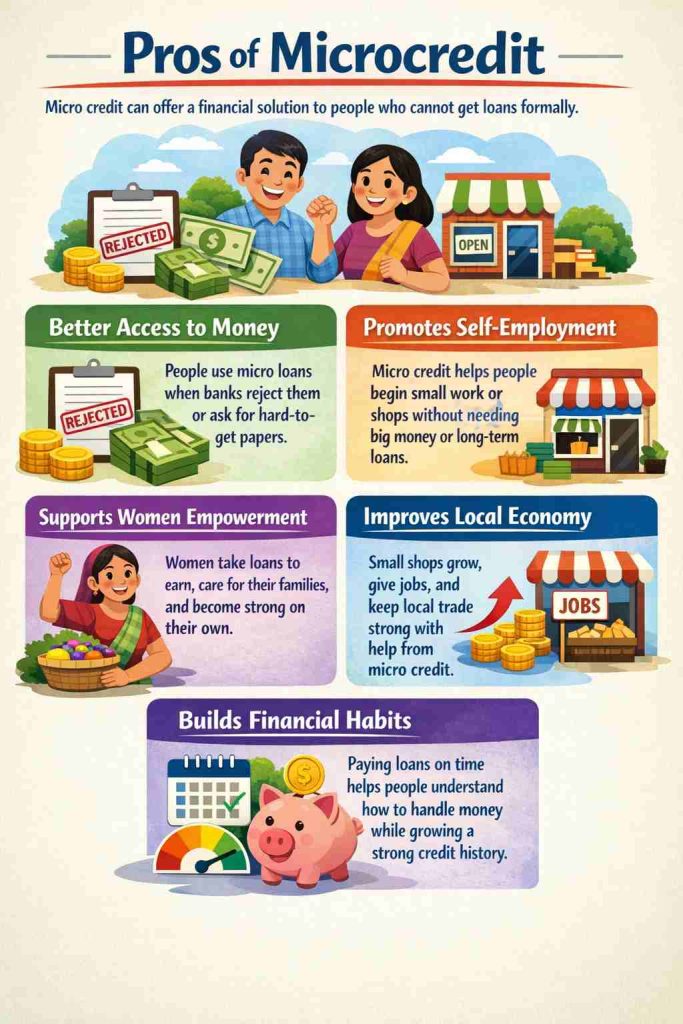 Pros of Microcredit