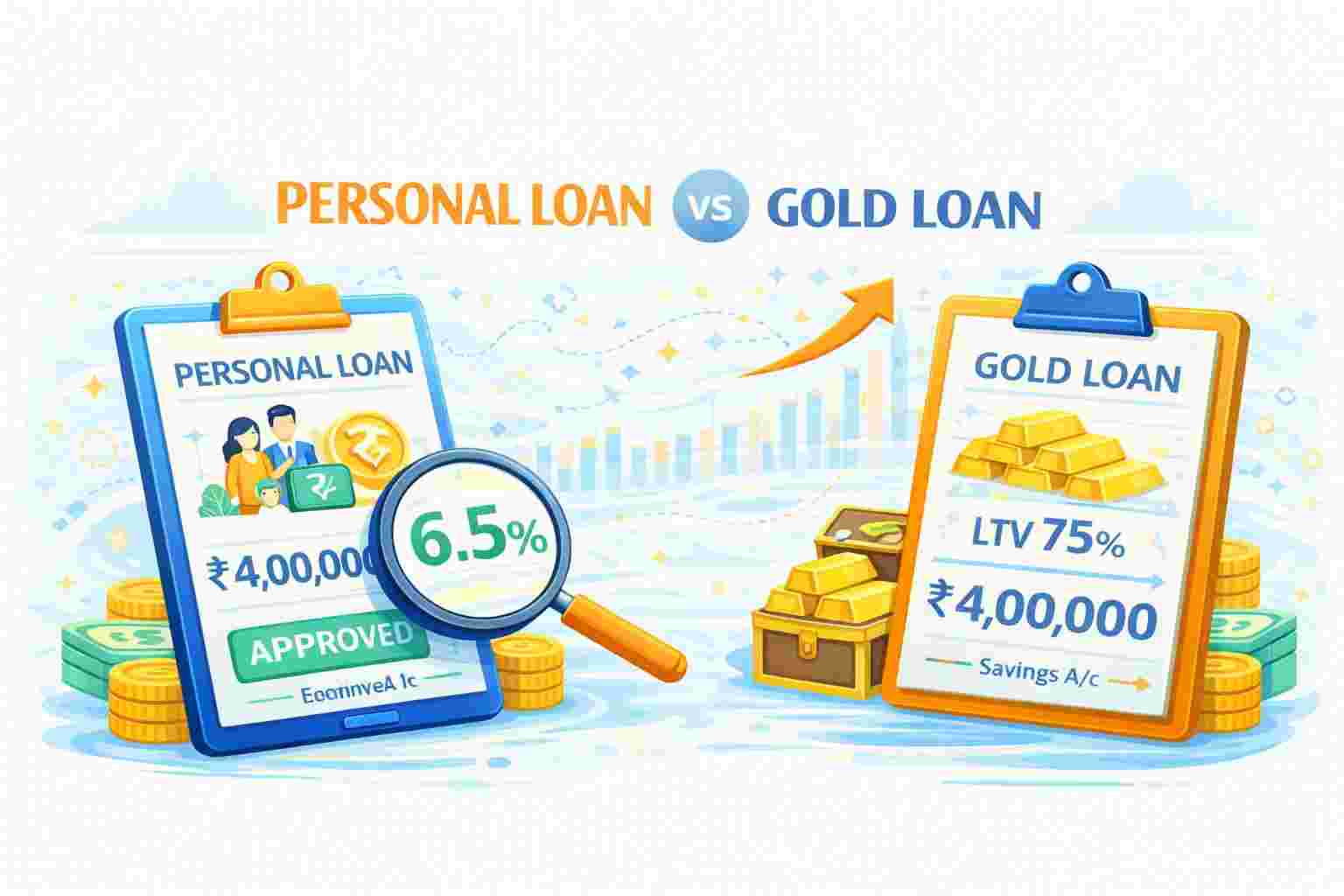 Difference Between Personal Loan vs Gold Loan