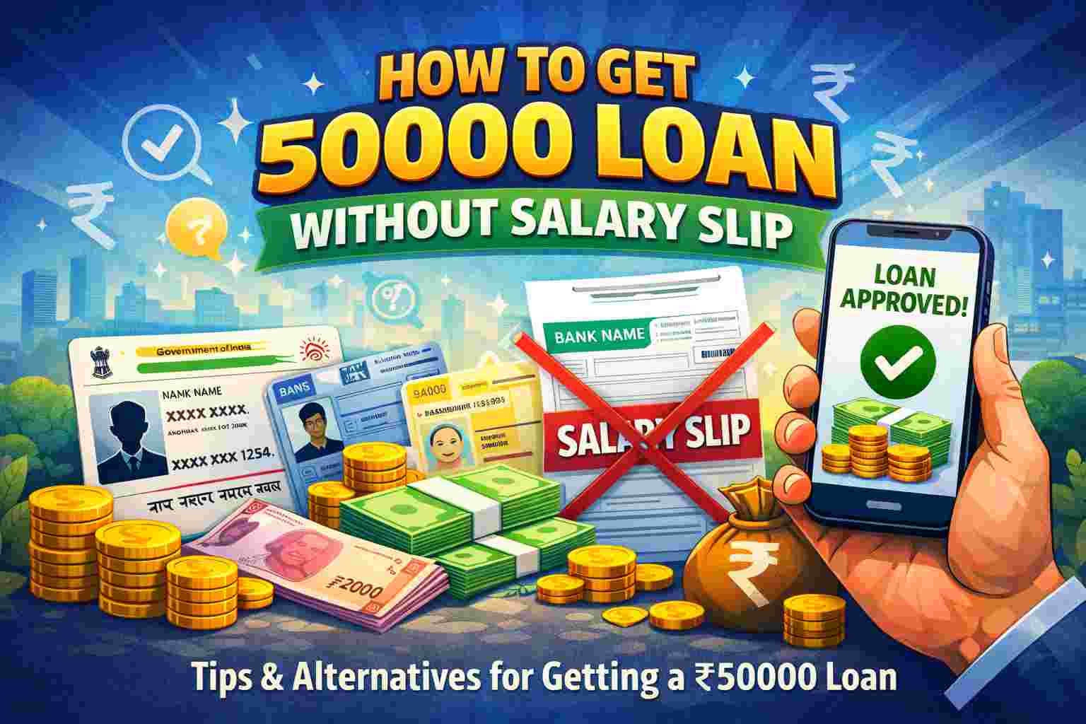 How To Get A ₹50,000 Loan Without Salary Slip?