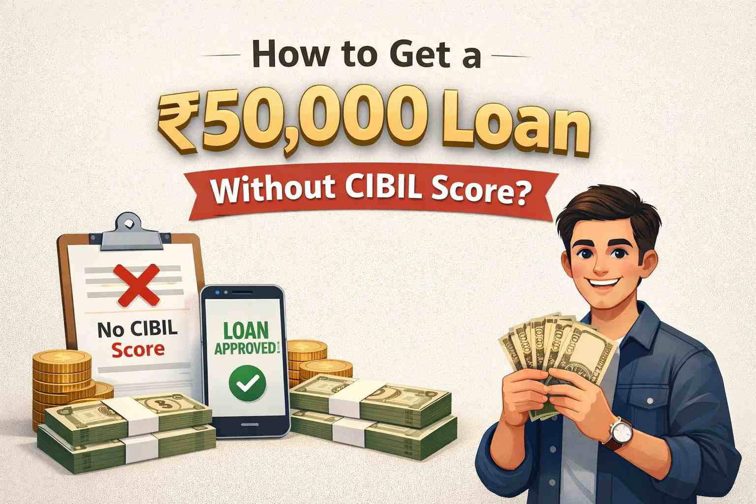 How to Get a ₹50,000 Loan Without CIBIL Score?