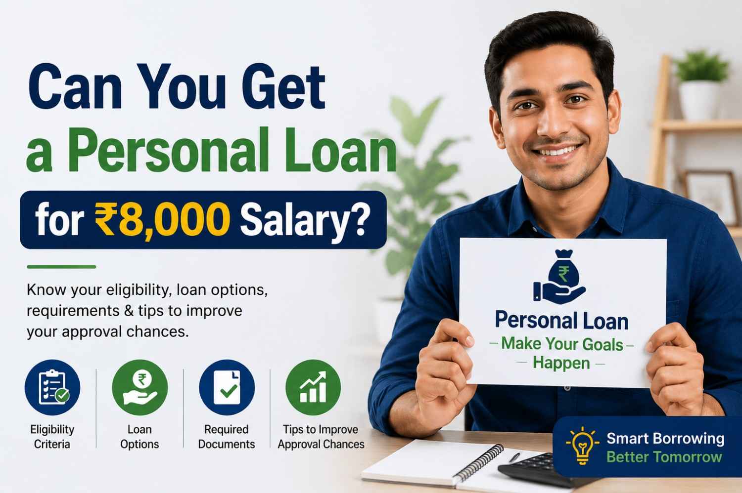 Can You Get a Personal Loan for ₹8,000 Salary